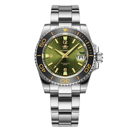 Orologio subacqueo automatico da uomo Addiesdive con BGW9 Super Lume AD2085 Verde