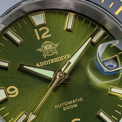 Orologio subacqueo automatico da uomo Addiesdive con BGW9 Super Lume AD2085
