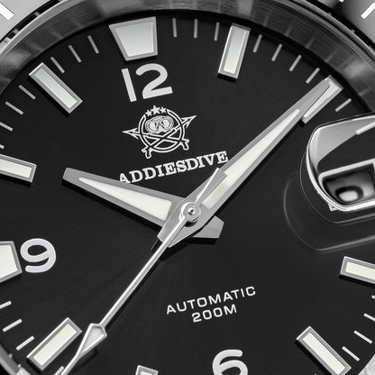 Orologio subacqueo automatico da uomo Addiesdive con BGW9 Super Lume AD2085