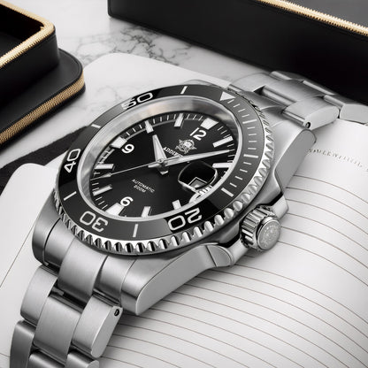 Orologio subacqueo automatico da uomo Addiesdive con BGW9 Super Lume AD2085