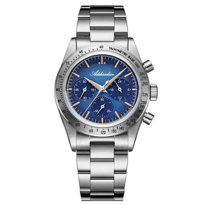 ADDIESDIVE 37mmOrologio Cronografo 0s20 （AD2552） Blu