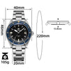 ADDIESDIVE Orologio Subacqueo Automatico Milsub AD2058