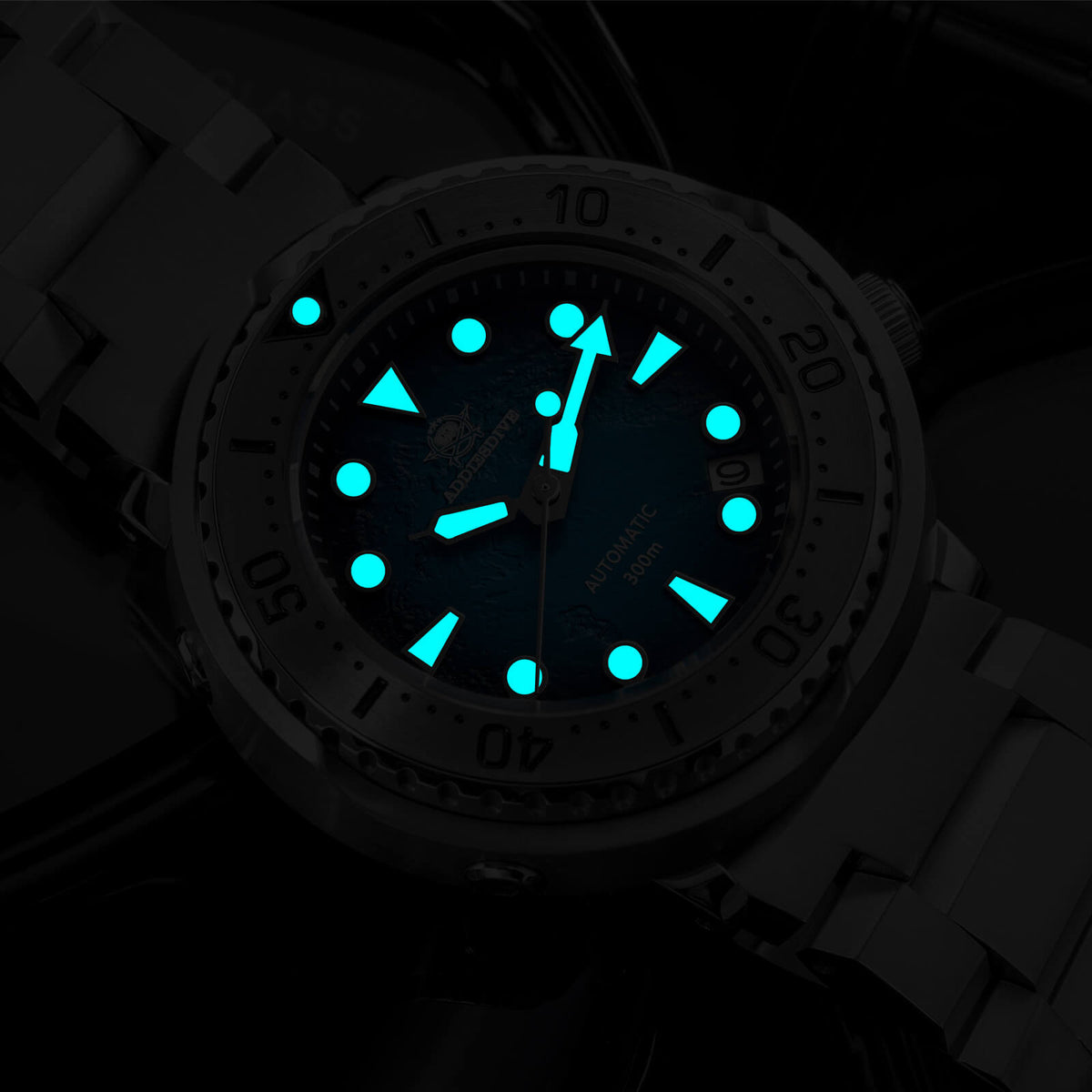 ADDIESDIVE® Orologio Subacqueo Automatico Tuna 300M AD2049