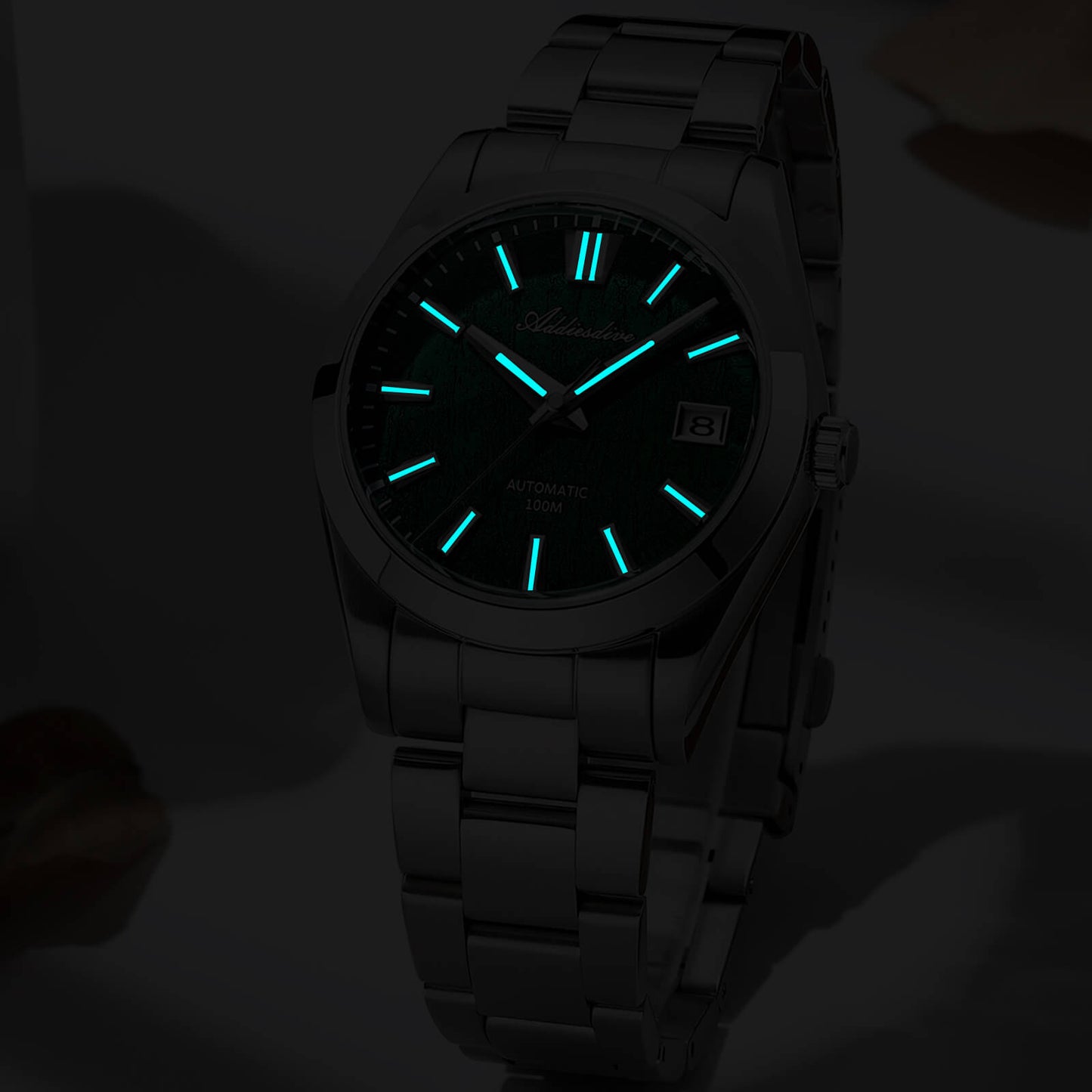 ADDIESDIVE 39mm Orologio Automatico NH35 con Quadrante 3D Bark Texture da AD2075
