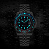 ADDIESDIVE Water Ghost Orologio Subacqueo di Lusso GMT Orologio al Quarzocon Calendario AD2050