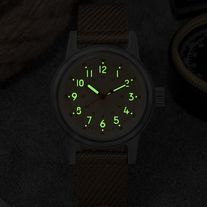 ★Magazzino Italia★ADDIESDIVE Orologio meccanico vintage 36mm AD2076