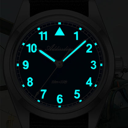 ADDIESDIVE 37mm VH31 Retro Pilot Field Watch AD2079