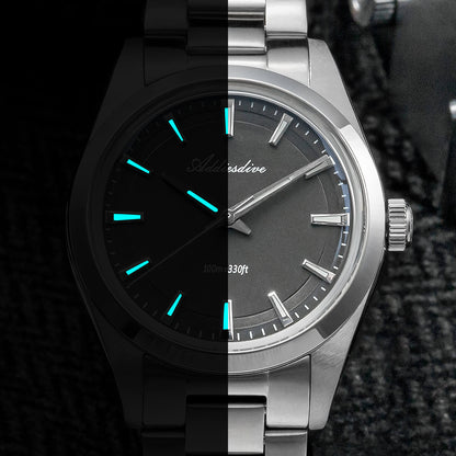 ★Magazzino Italia★ADDIESDIVE 36mm Orologio al Quarzo di Lusso VH31 AD2066