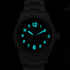 ADDIESDIVE Orologio automatico in cristallo di zaffiro da 39 mm Orologio da campo AD2074