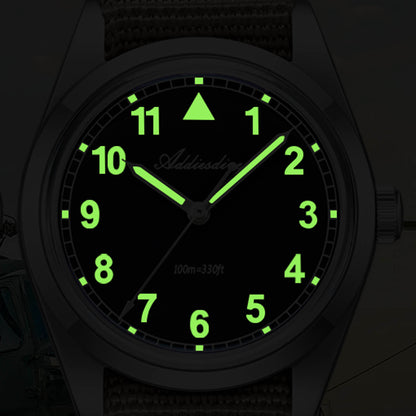 ADDIESDIVE 37mm VH31 Retro Pilot Field Watch AD2079