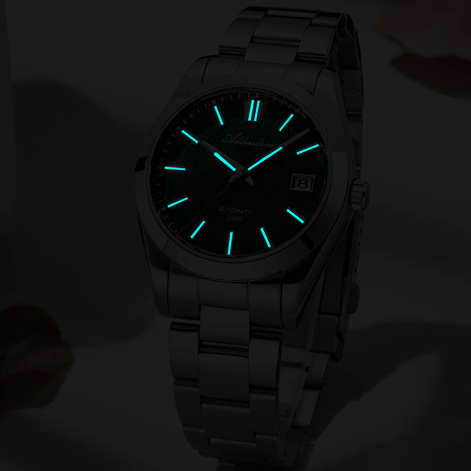 ADDIESDIVE 39mm Orologio Automatico NH35 con Quadrante 3D Bark Texture da AD2075
