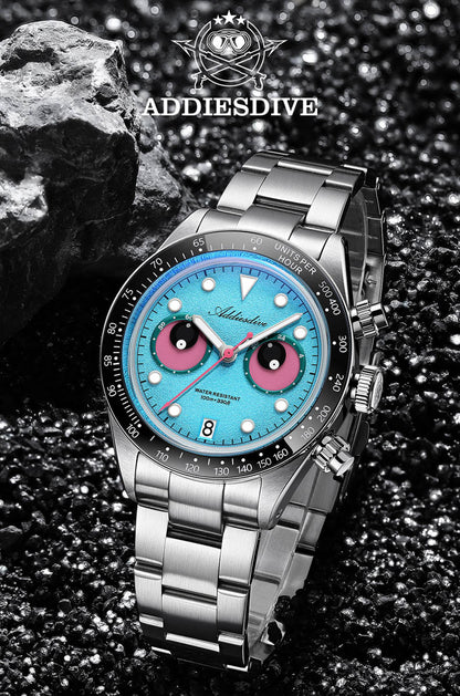 🔥SALDI D'AUTUNNO 🔥ADDIESDIVE AD2557 – Orologio Cronografo da Uomo 40mm al Quarzo VK64 con Quadrante Eye