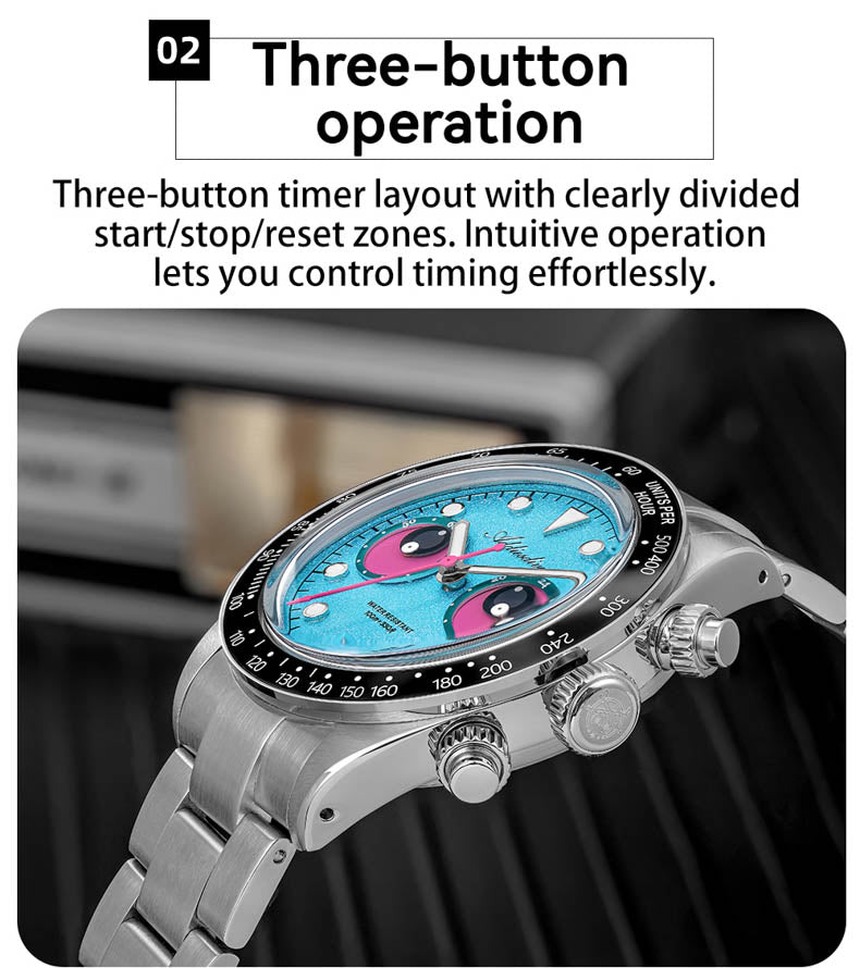 🔥SALDI D'AUTUNNO 🔥ADDIESDIVE AD2557 – Orologio Cronografo da Uomo 40mm al Quarzo VK64 con Quadrante Eye