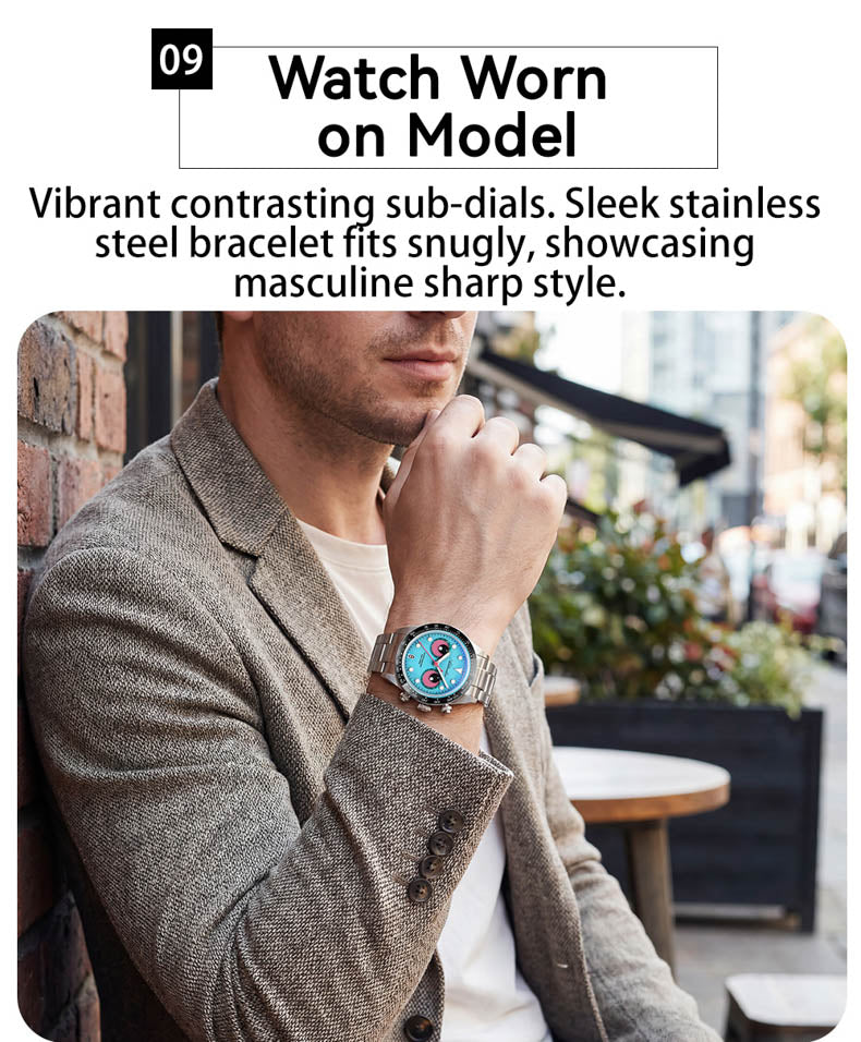 🔥SALDI D'AUTUNNO 🔥ADDIESDIVE AD2557 – Orologio Cronografo da Uomo 40mm al Quarzo VK64 con Quadrante Eye