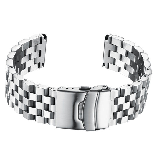 Cinturino per orologio da uomo in acciaio inossidabile da 22 mm