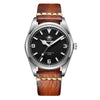 ADDIESDIVE Orologio Pilota Automatico 38mm 100M (AD2112-cinturino in pelle)