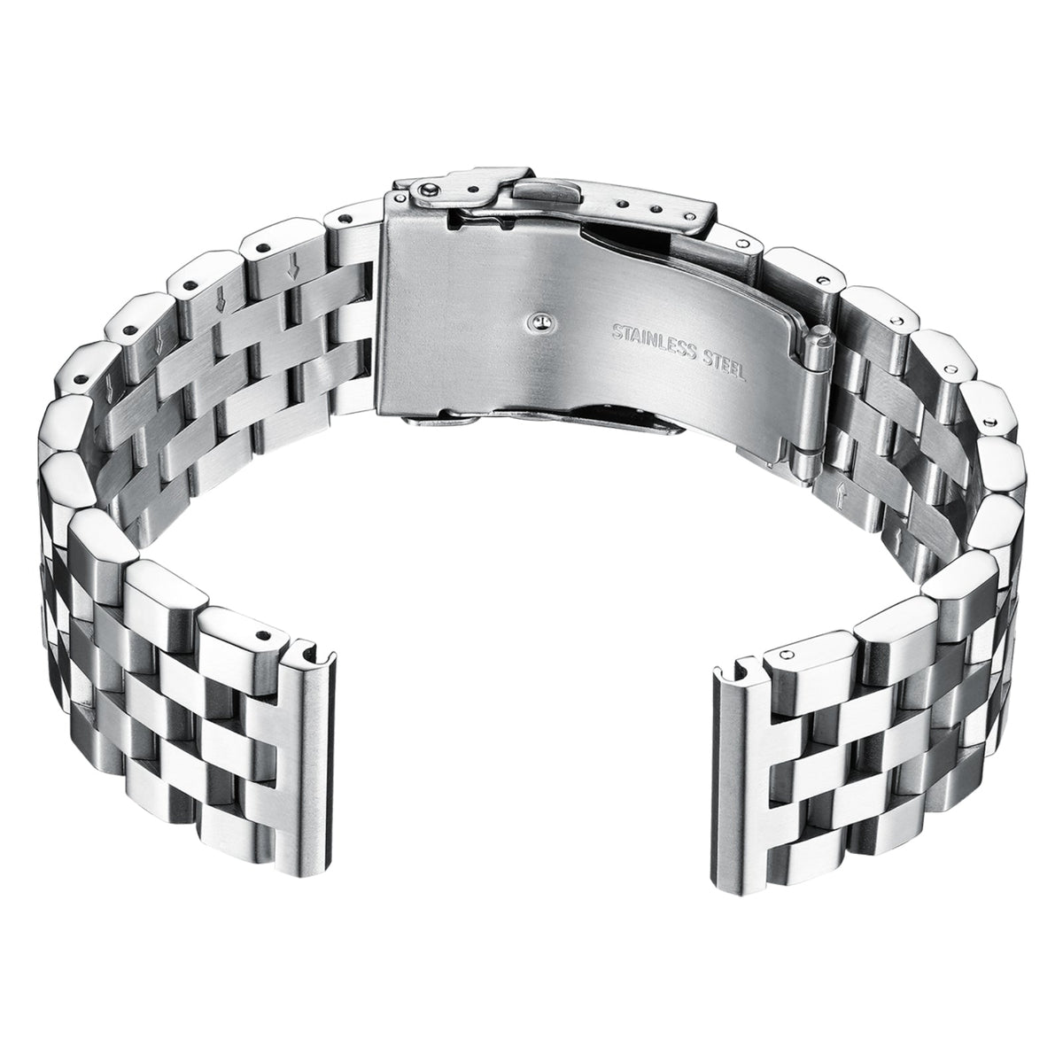 Cinturino per orologio da uomo in acciaio inossidabile da 22 mm