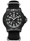 Quartz Sports Watch Men 24 Hours Luminous Black Stainless Steel