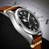 ADDIESDIVE Orologio Pilota Automatico 38mm 100M (AD2112-cinturino in pelle)