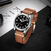 ADDIESDIVE Orologio Pilota Automatico 38mm 100M (AD2112-cinturino in pelle)