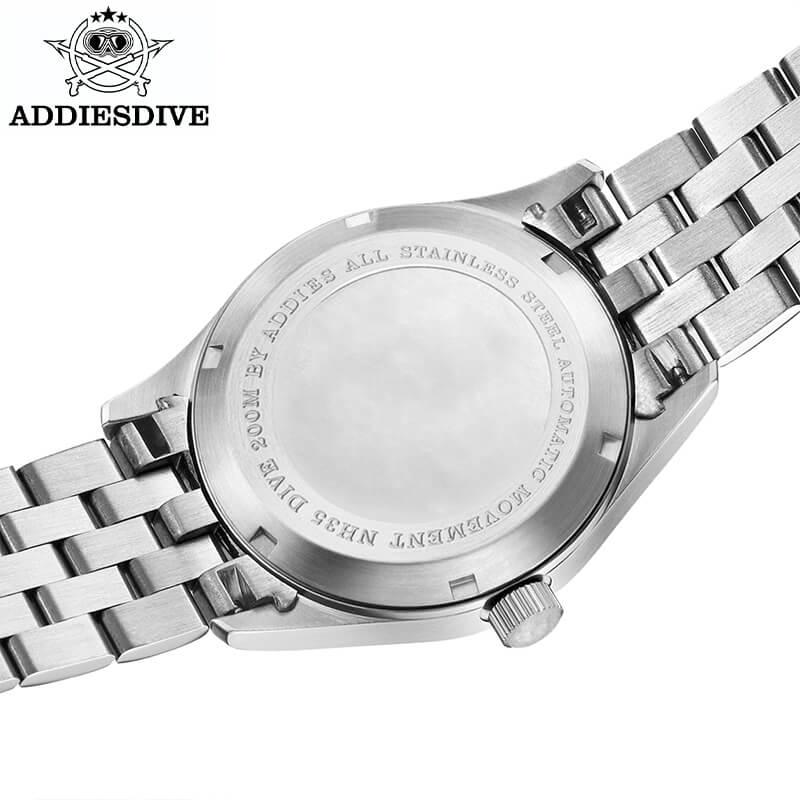 <Versione sterile>ADDIESDIVE®Pilot Black Dail Elegante Orologio Automatico Uomo Diver 200M H2