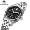 <Versione sterile>ADDIESDIVE®Pilot Black Dail Elegante Orologio Automatico Uomo Diver 200M H2