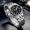 <Versione sterile>ADDIESDIVE®Pilot Black Dail Elegante Orologio Automatico Uomo Diver 200M H2