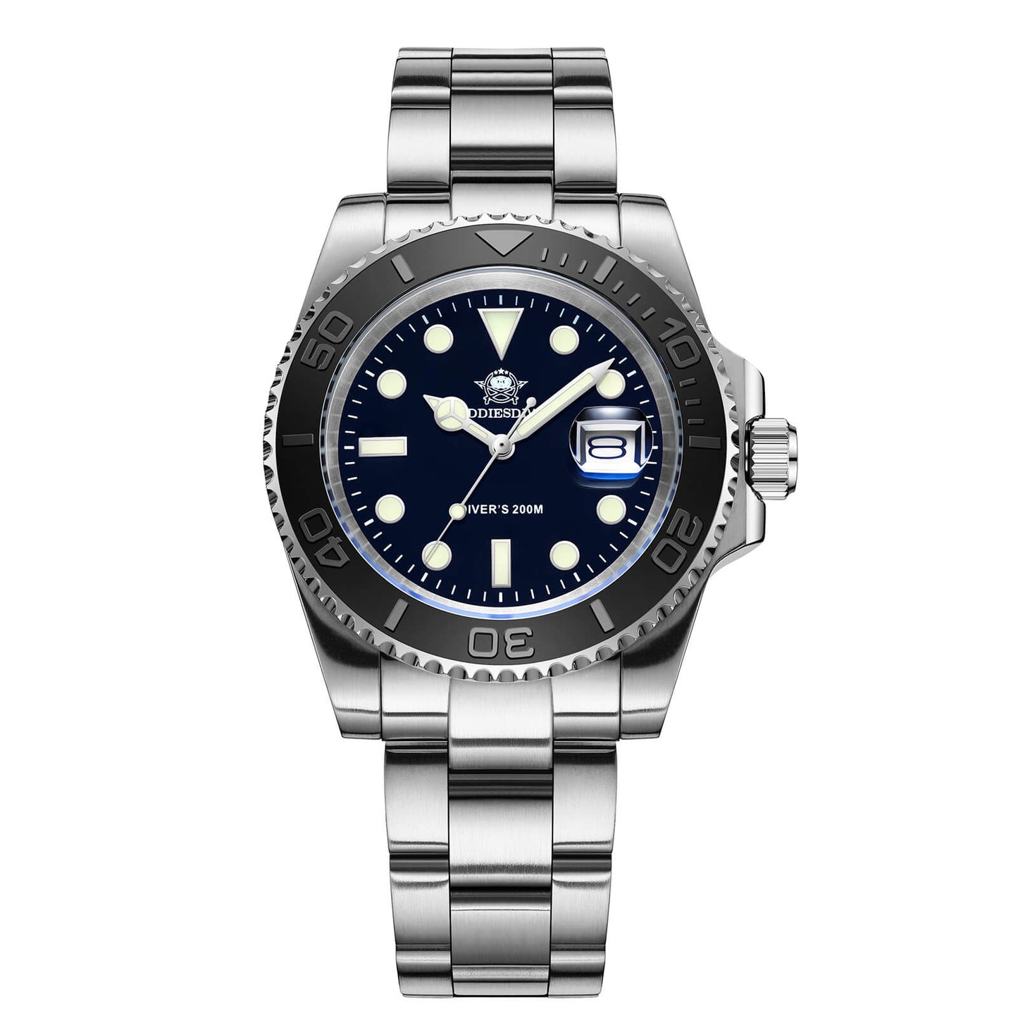 ★Speciali settimanali★Addiesdive Orologio al Quarzo 41mm Diver's 200M (MY-H3C) Nero