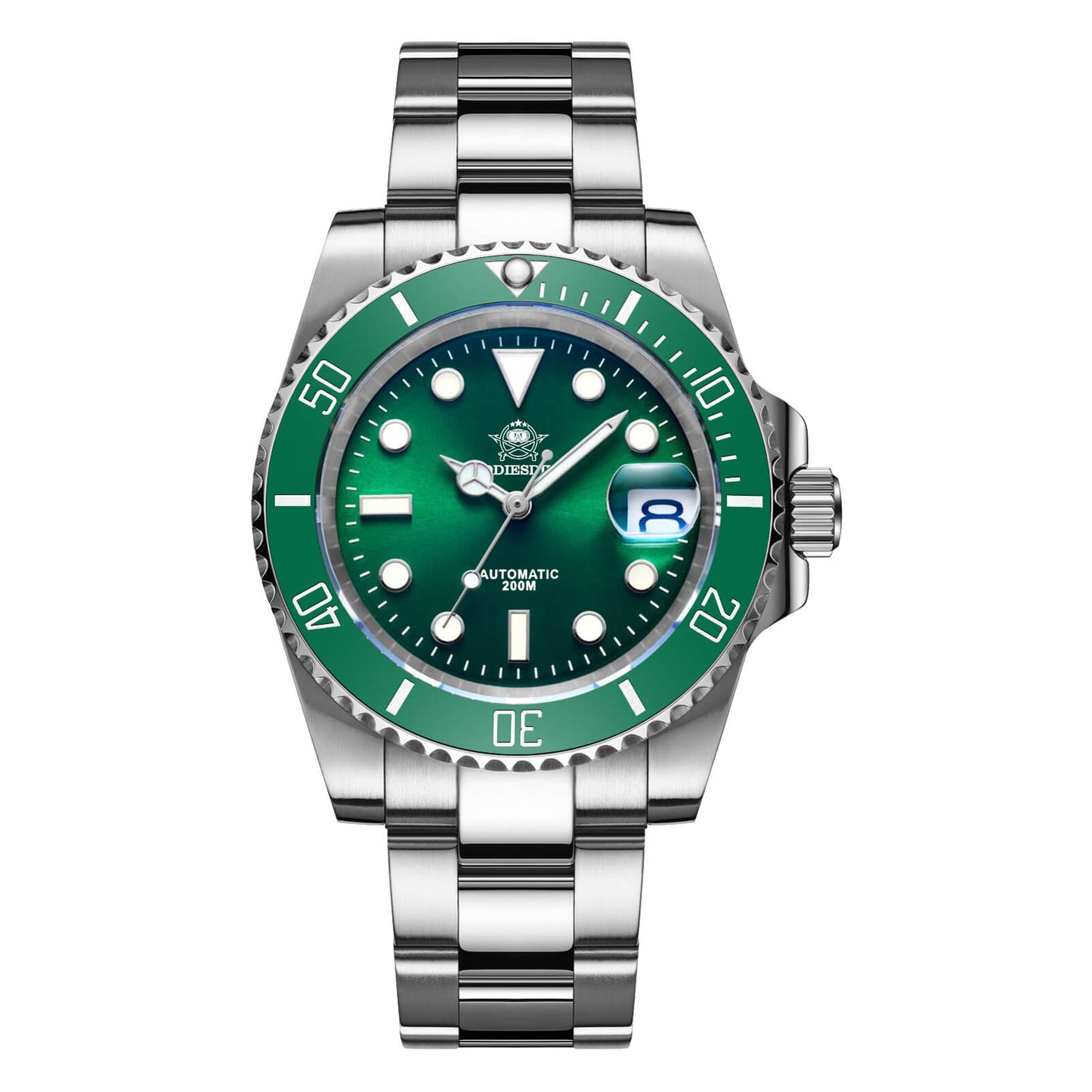 ADDIESDIVE Orologio Subacqueo Automatico da uomo Luminescente NH35A (MY-H3) green