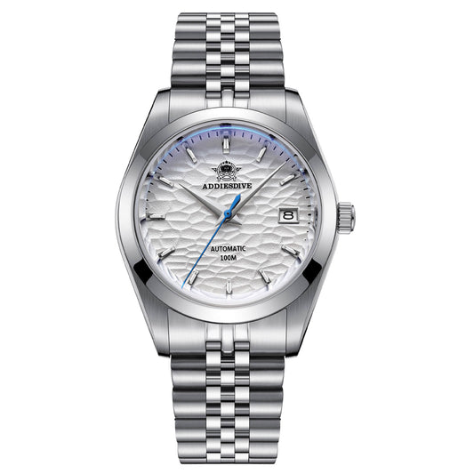ADDIESDIVE Orologio da uomo meccanico retrò AD2118 Bianco