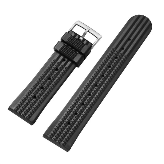 ADDIESDIVE Cinturino per Orologio da polso, Silicone, 20 mm, Colore: nero