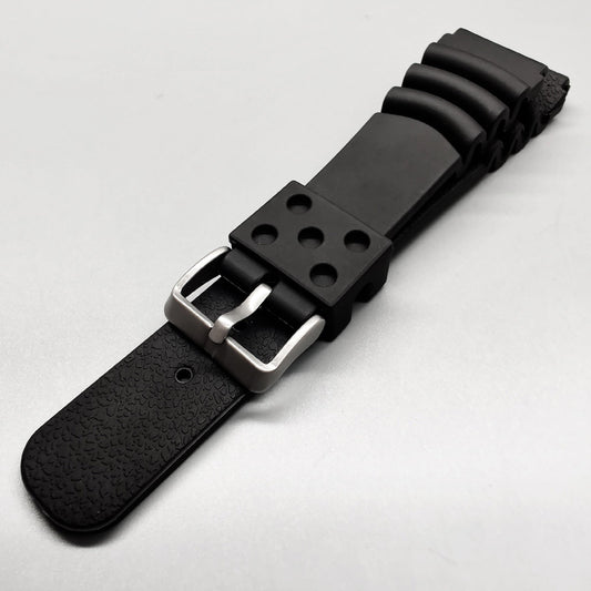Cinturino in silicone per orologi da uomo Diver Nero 20 mm 22 mm