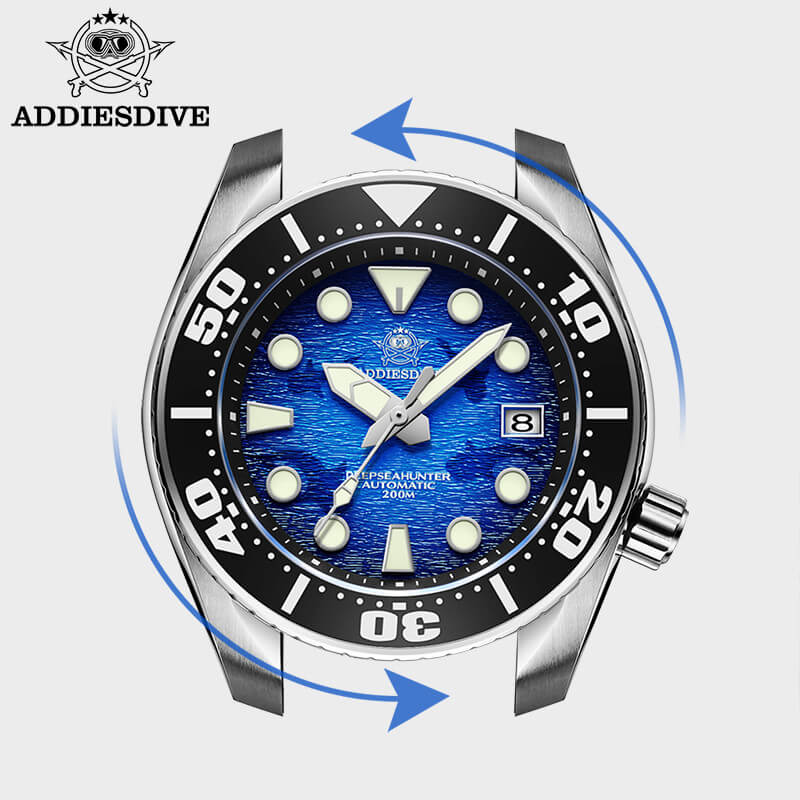 ADDIESDIVE Orologio Subacqueo Automatico 200 Metri Impermeabile AD2117