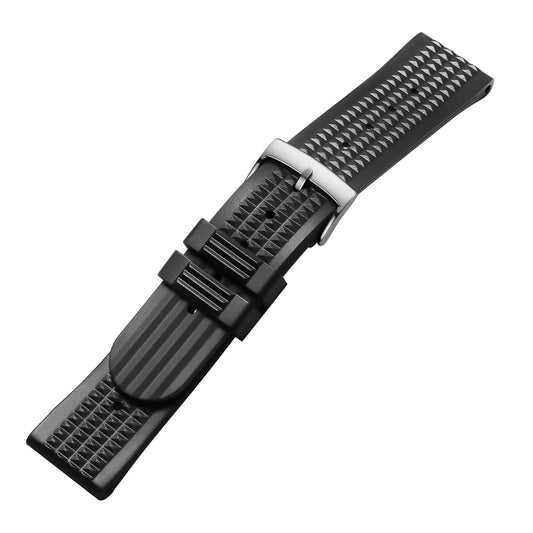 ADDIESDIVE Cinturino per Orologio da polso, Silicone, 20 mm, Colore: nero