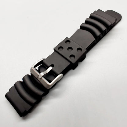 Cinturino in silicone per orologi da uomo Diver Nero 20 mm 22 mm