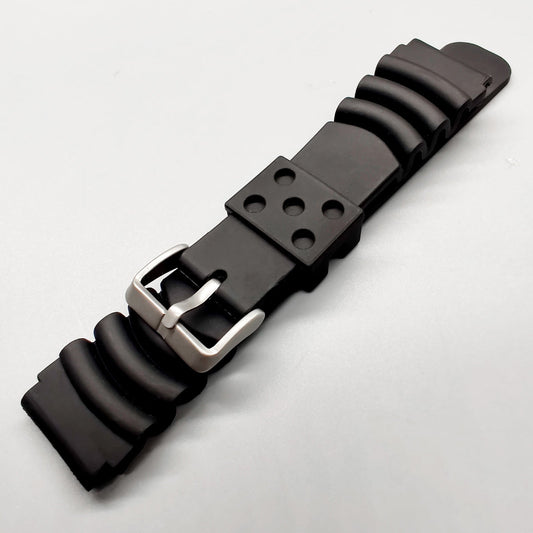 Cinturino in silicone per orologi da uomo Diver Nero 20 mm 22 mm