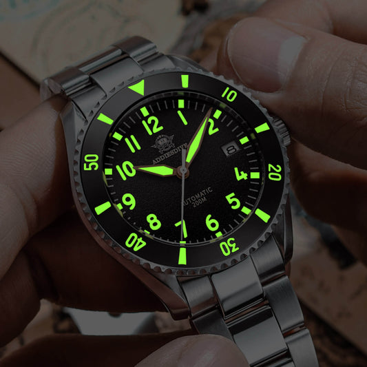ADDIESDIVE® 2-in-1 Pilot diver orologio automatico diver 200M (MY-H9)
