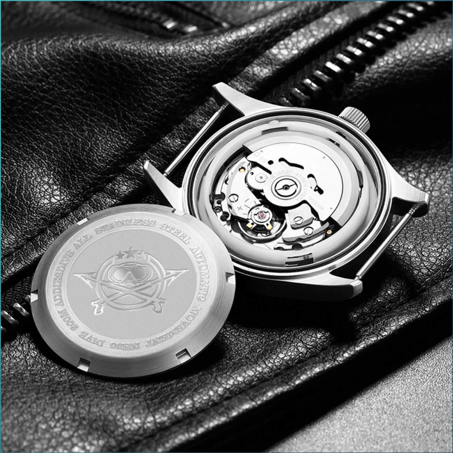 ADDIESDIVE® Pilot watch|movimento automatico NH35A Nastro in acciaio (MY-H2)