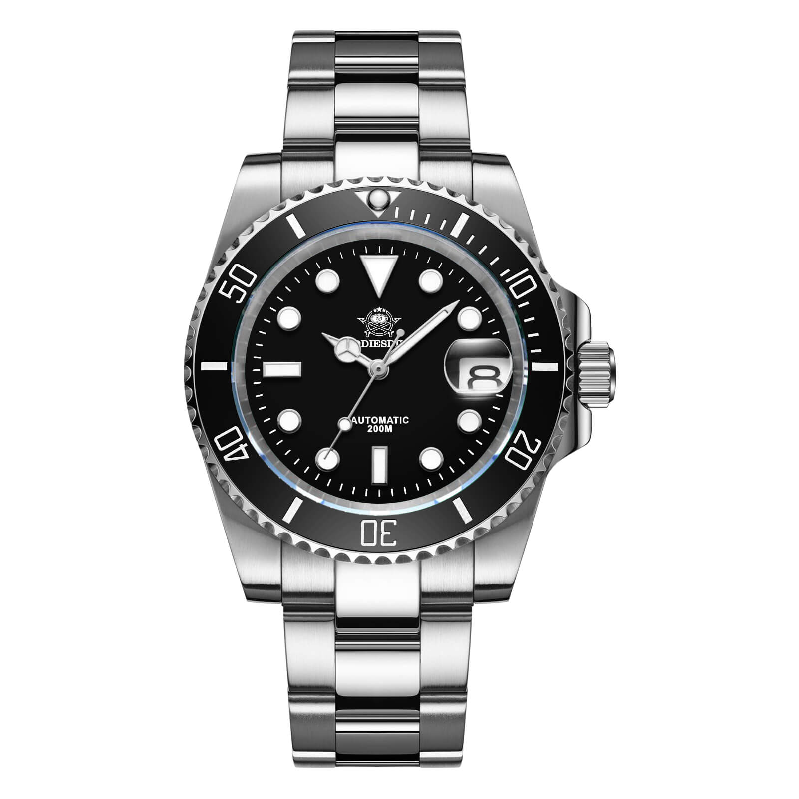ADDIESDIVE Orologio Subacqueo Automatico da uomo Luminescente NH35A (MY-H3) black