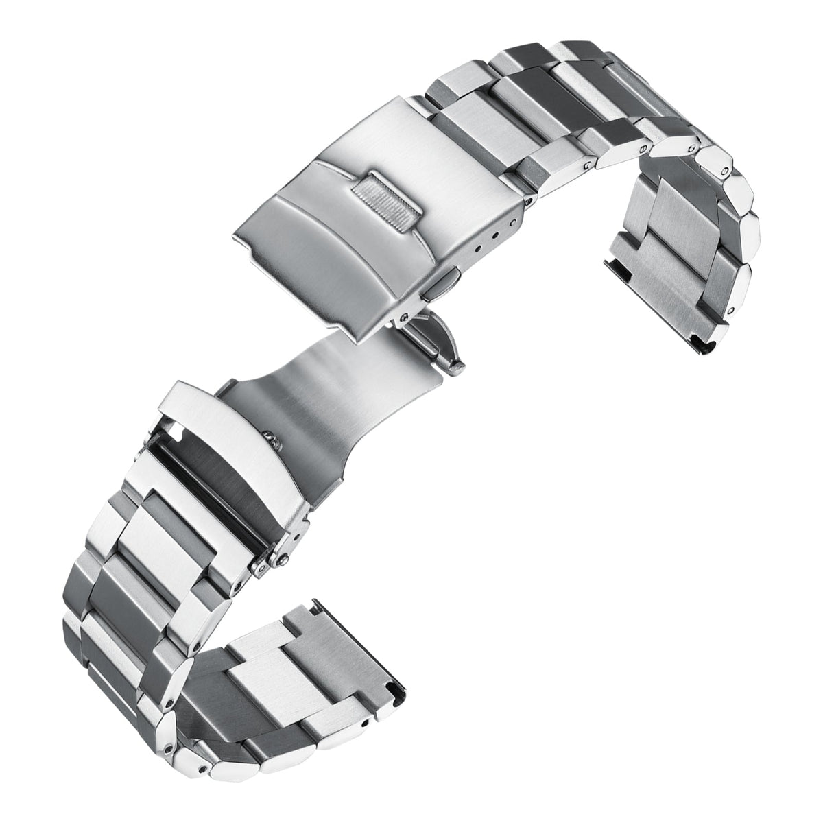 Cinturino per orologio da uomo in acciaio inossidabile da 22 mm