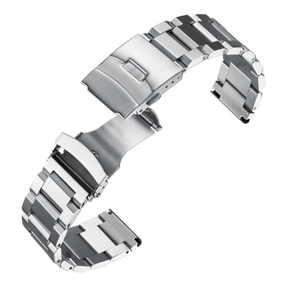 Cinturino per orologio da uomo in acciaio inossidabile da 22 mm