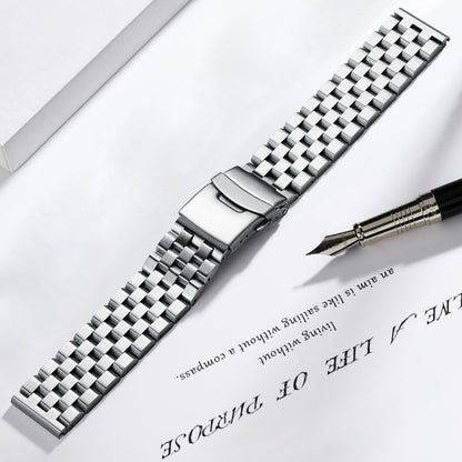 Cinturino per orologio da uomo in acciaio inossidabile da 22 mm 5 pointer 22mm