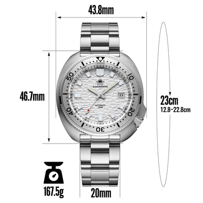 ADDIESDIVE Orologio Subacqueo Automatico 200 Metri Impermeabile AD2117