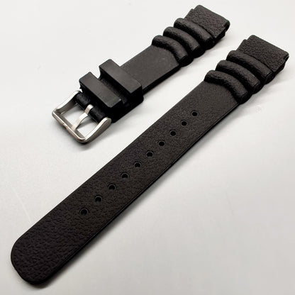 Cinturino in silicone per orologi da uomo Diver Nero 20 mm 22 mm