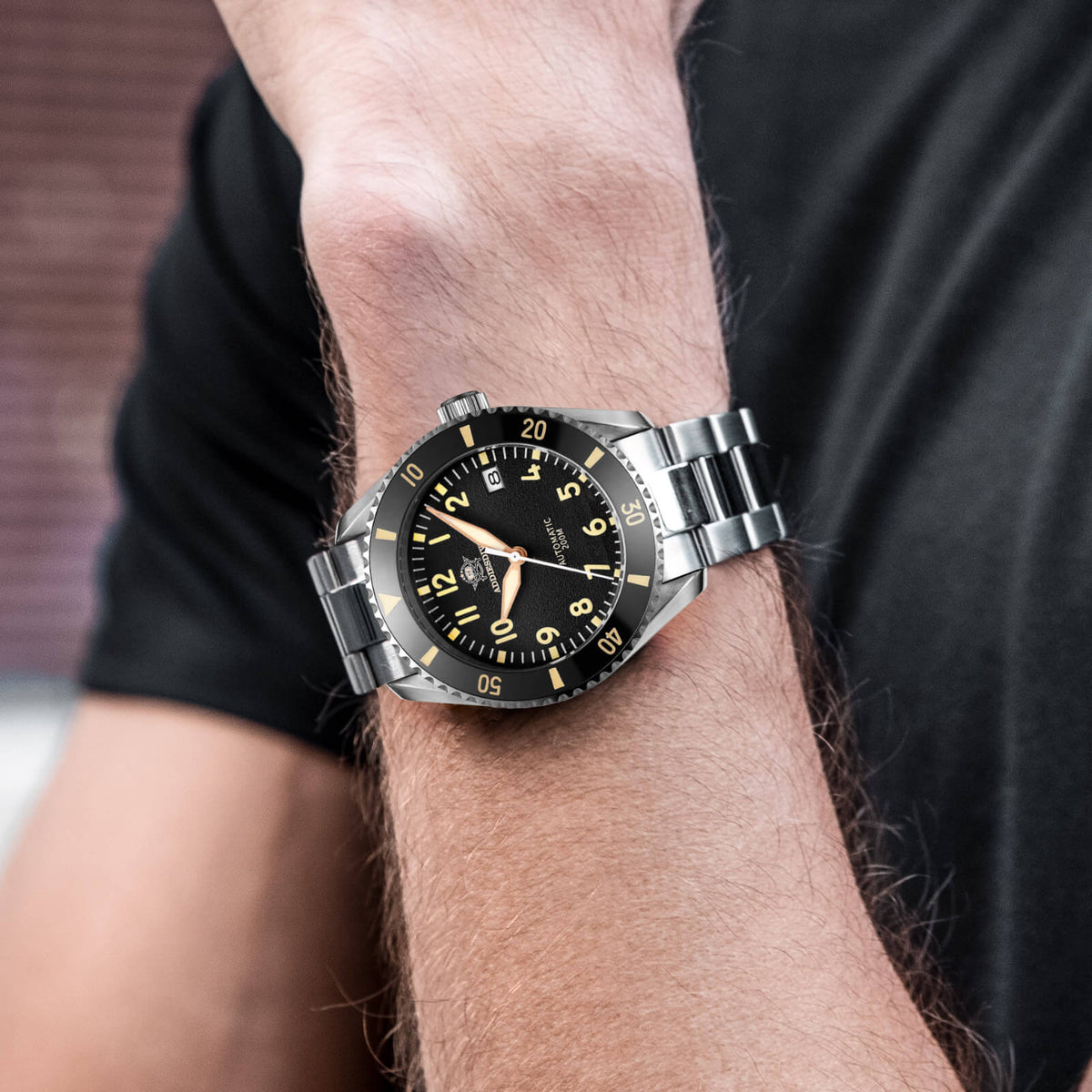 ADDIESDIVE® 2-in-1 Pilot diver orologio automatico diver 200M (MY-H9)