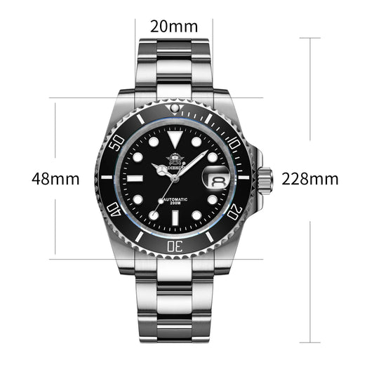 ADDIESDIVE Orologio Subacqueo Automatico da uomo Luminescente NH35A (MY-H3)
