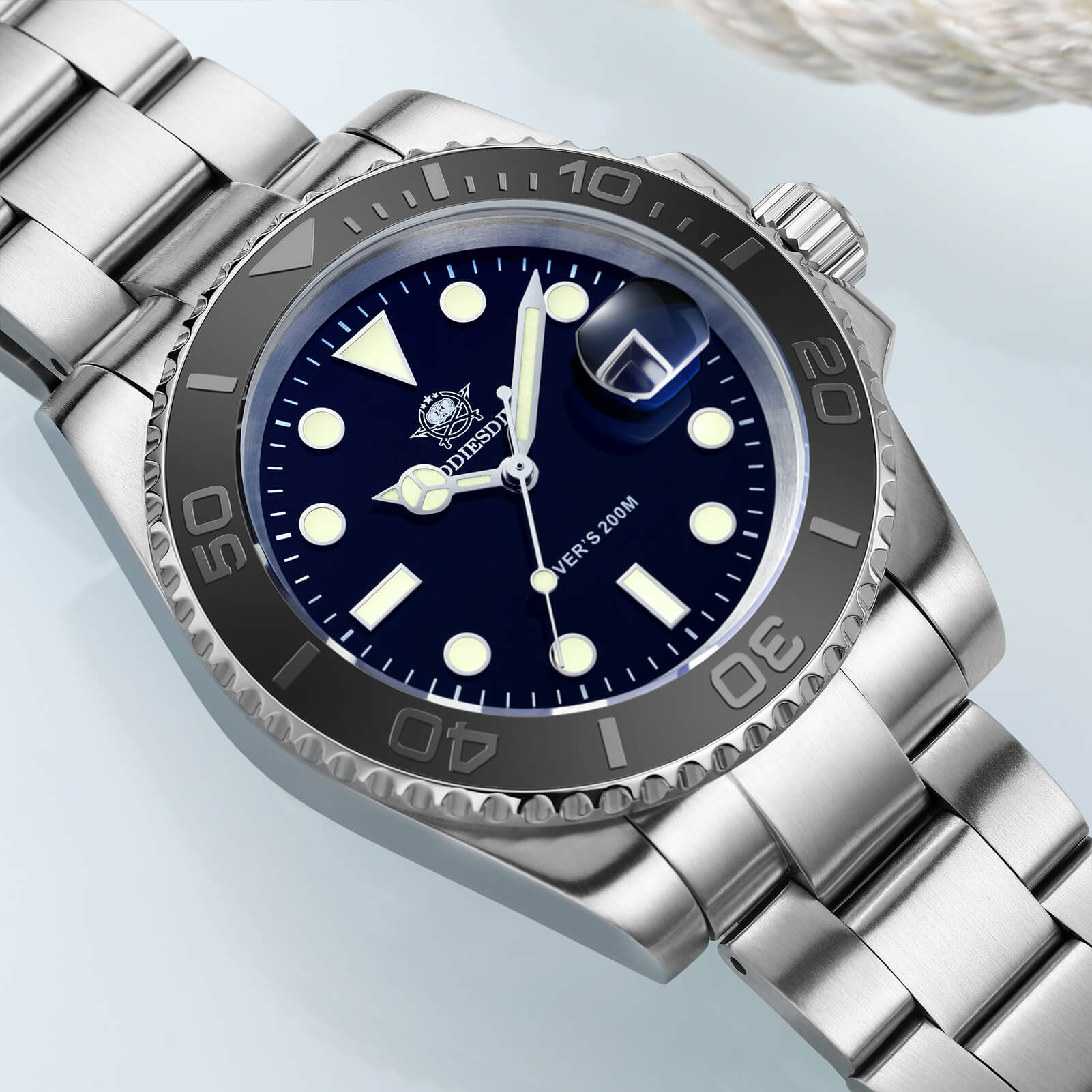 ★Speciali settimanali★Addiesdive Orologio al Quarzo 41mm Diver's 200M (MY-H3C)