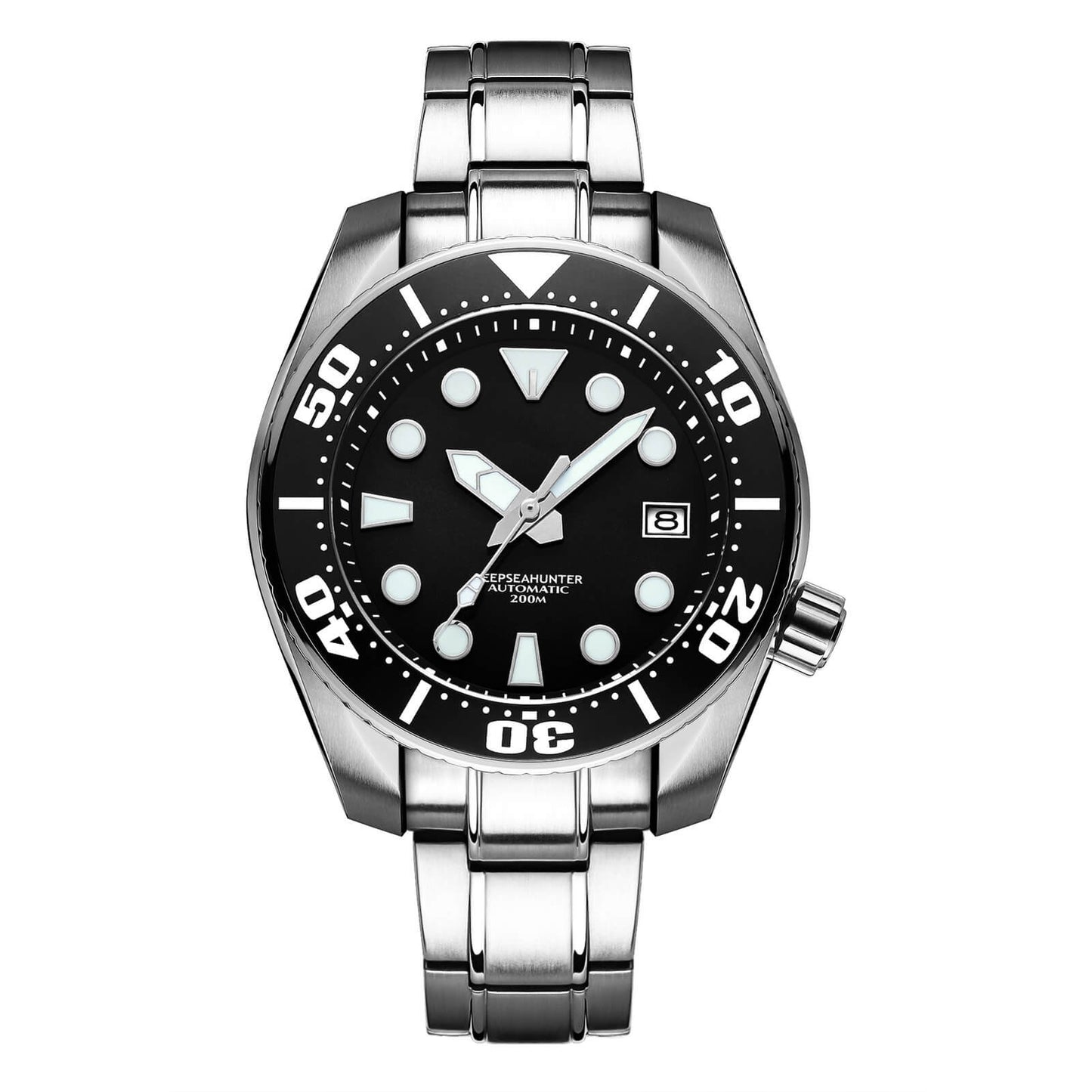 🔥ADDIESDIVE Orologio 🔥 subacqueo professionale da uomo 44,5 mm (MY-H10) Nero senza logo