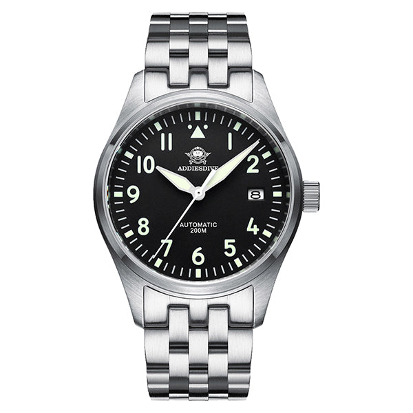 ADDIESDIVE® Pilot watch|movimento automatico NH35A Nastro in acciaio (MY-H2)