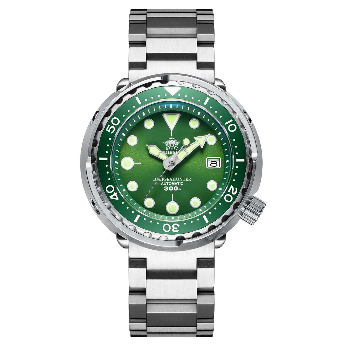ADDIESDIVE® Tuna 300 Orologio subacqueo automatico Tuna Diver 300M 3 colori ( MY-H5) Verde